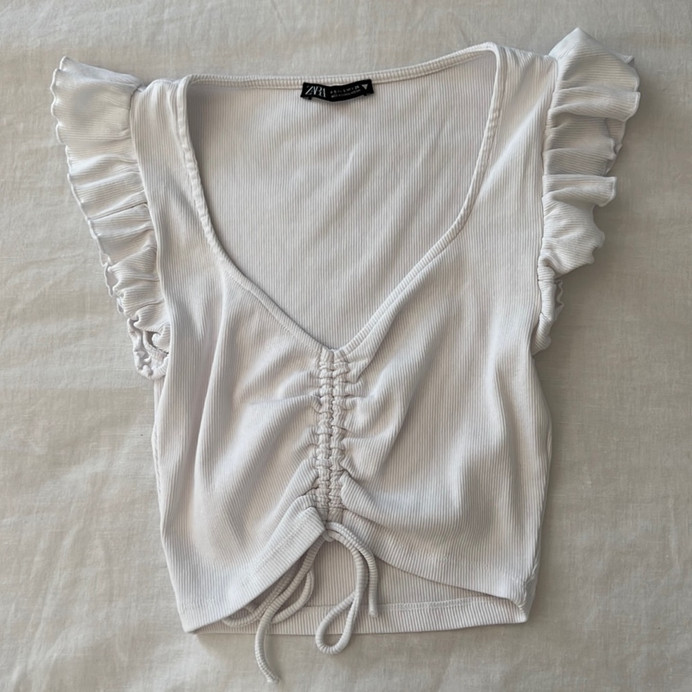 Zara ribbed crop top